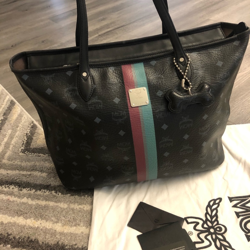Authentic MCM shopper tote